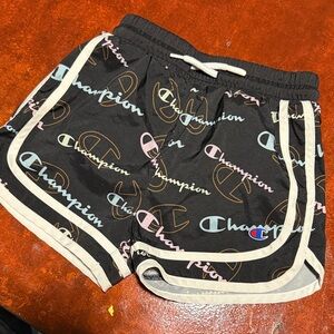 Champion Women's Athletic Shorts with Multicolor Logo